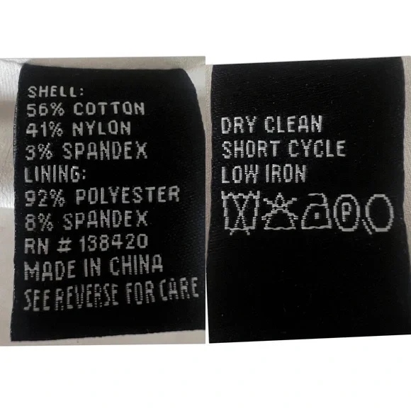 ETCETERA Solid White Pencil Skirt Eyelet Mock Tie Lace Up Detail Size 0 … - Picture 10 of 11